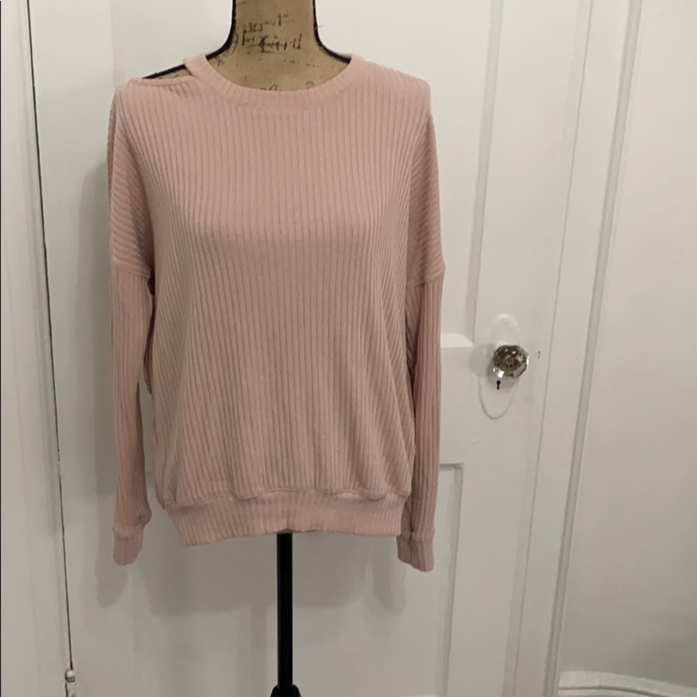 Splendid Melange Sylvie Rib Sweater shirt